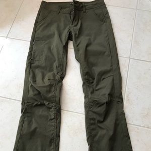 Prana Halle Pants! fitted/stretchy, cargo green.